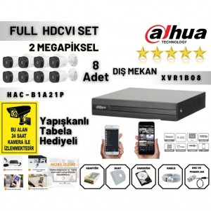 DAHUA 8 Kameralı XVR1B08...